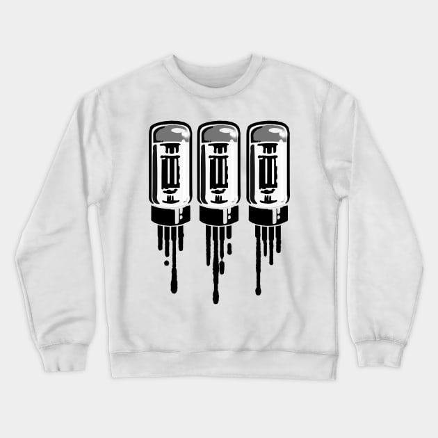 Dripping tone vacuum tubes Crewneck Sweatshirt by SerifsWhiskey